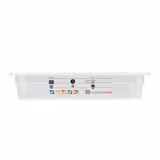(6 pièces) CAMBRO | SafeTrak - Récipients en polypropylène GN 1/3 - laiteux - Hauteur : 65mm