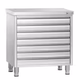 Çekmeceli dolap PREMIUM- Pizza hamuru topları  için 7 çekmeceli - 700x500 mm