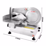 Commercial Electric Meat Slicer 9''/Ø 220 mm – Gravity Feed – 120 W – 0.5–15 mm – 198 mm Cut