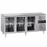 Soğutmalı tezgah ECO - 1795x700mm - 3 cam kapılı - Dijital termostat; fanlı soğutma - ön panel sağda motorlu