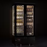Vetrina Vino Professionale - Acciaio inox - Singola temperatura - Refrigerazione ventilata - 450L - max. 128 bottiglie