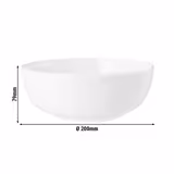 SELTMANN WEIDEN | Coup Fine Dining Porcelain Soup/Salad Bowl Ø 20 cm – White – High-Gloss – Microwave & Oven Safe