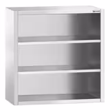 Szafka wisząca ze stali nierdzewnej PREMIUM - 800x400mm - otwarta - 1000mm wysokości