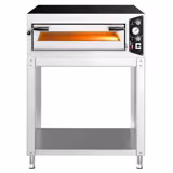 Elektrische pizzaoven (chamotte bakvloer) - 990x895x1460mm - 1 kamer - 1x4 pizza’s Ø35cm - tot 450°C - Handmatig - Stapelbaar - incl. onderstel