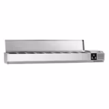 Chladicí nástavná vitrína PREMIUM - 1800x335 mm - 8× GN 1/4