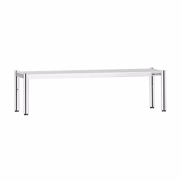 Rvs etagère PREMIUM - 1 niveau - 1800x370mm - met verstelbare poten