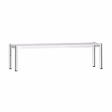 Estantería de sobremesa de acero inoxidable - 1 nivel - 1800x370mm - altura regulable