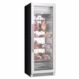 Dry Aging Fleischreifeschrank - 595mm - 352 Liter - 1 rahmenlose Glastür - Edelstahl