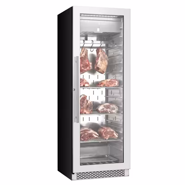 Professionele vleesrijpingskast - 595x710mm - met 1 glazen deur - RVS - 352 liter
