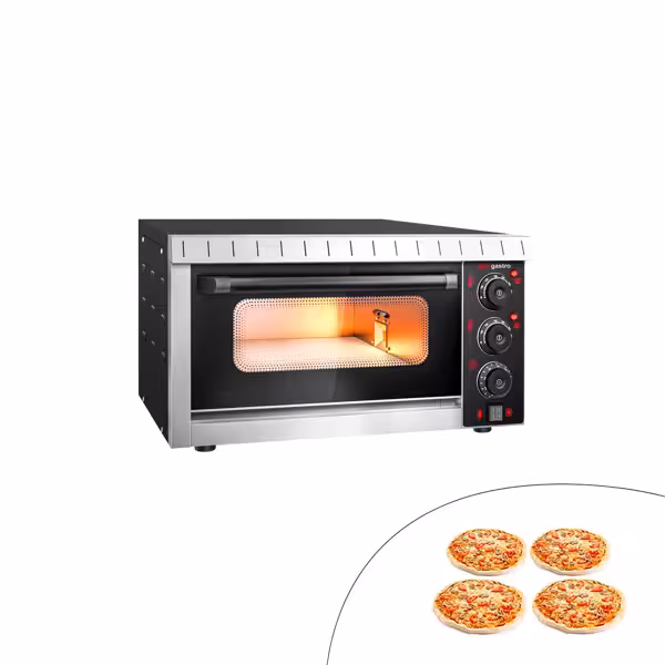 Elektro Mini Pizzaofen - 4 x Ø 20 cm - Manuell - bis 350 °C