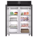 Tiefkühlschrank Edelstahl PREMIUM - GN 2/1 - 1400 Liter - mit 2 Türen - Anthrazit