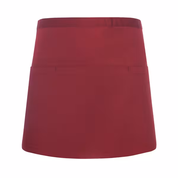 (6 pezzi) KARLOWSKY | Mezzo grembiule Basic con tasche - Bordeaux