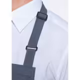 (6 pieces) KARLOWSKY | Basic Bib Apron – Anthracite - 750×900 mm - Adjustable Neck