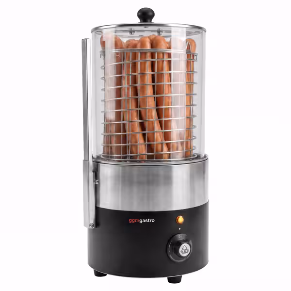 Commercial Hot Dog Steamer & Bun Warmer – 355 W – 3 Temperature Levels