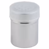 (6 Pièces) Saupoudreuse - Gros trous 2,5 mm - Inox - 150 ml - Hauteur 75 mm