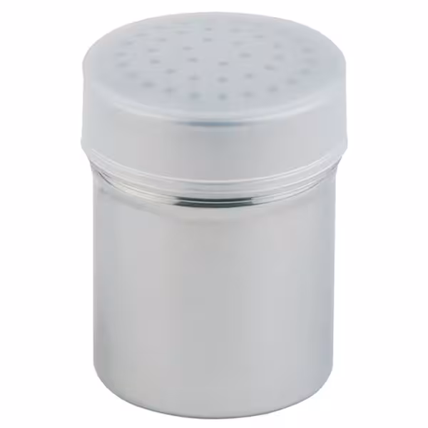 (6 uds) Espolvoreador - grano grueso - Orificios Ø 2,5mm - acero inoxidable - 150ml - Altura: 75mm