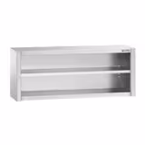 Commercial Stainless Steel Wall Cupboard PREMIUM - 1800x400x650mm - Open Front