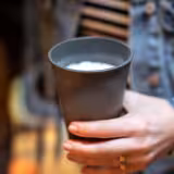 (24 adet) Çok Kullanımlık Karıştırma Kabı - 400ml - Ø88mm - Gri - Ø88mm Çok Kullanımlık Kapak ile uyumlu