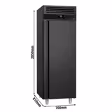 Congelador aço inoxidável PREMIUM - GN 2/1 - 700 litros - com 1 porta - Antracite