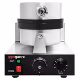 Waffle Makinesi - Tekli - Manuel Zamanlayıcılı - 1,3kW - Şekil: Yuvarlak - Ø 115mm - Sabit Plakalı - pişirme plakaları teflon kaplamalı