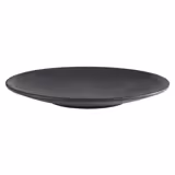 (6 pcs) NERO | Plate - Melamine - Ø260mm - Black