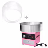 Zuckerwattemaschine - Ø 520mm - 950 Watt - Rosa - inkl. Hygieneschutz