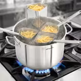 Pasta Cooker Set - Stainless Steel - 22.4 L - Ø 360 mm - incl. 4 Baskets - Induction Compatible