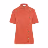 KARLOWSKY | Giacca da cuoco da donna a maniche corte in stile denim - Rosso Vintage - Taglia: 54