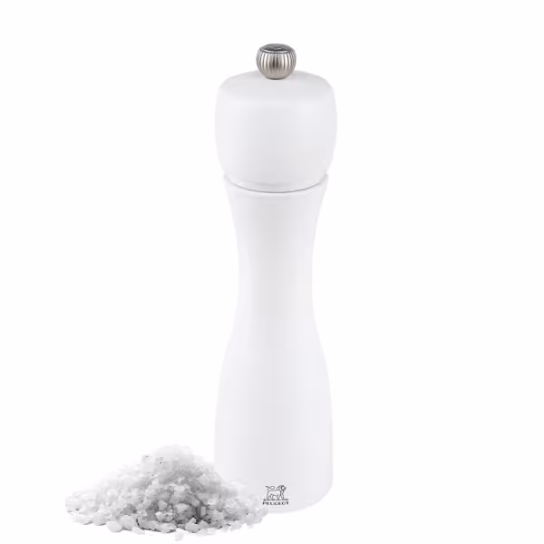 (6 pièces) PEUGEOT | TAHITI - Moulin à sel - Bois - Blanc mat - Hauteur : 200 mm
