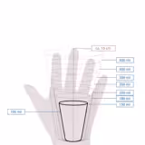 (1000 Stück) Pappbecher - 100ml - Ø 62mm - Braun