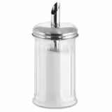 (6 sztuk) Dozowniki do cukru – szklane – 320 ml – z rurką dozującą