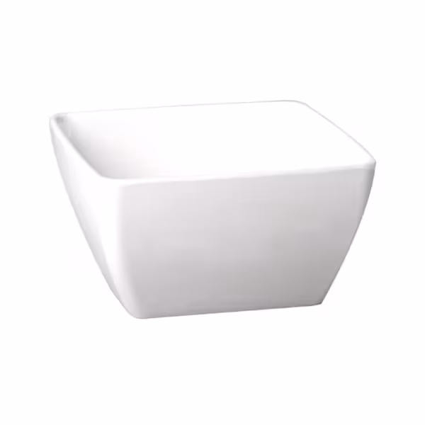 (6 tk) Salatikauss - PURE - melamiin - 3,8 l - ruudukujuline - 250x250 mm - virnastatav, nõudepesumasinas pestav - valge