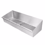 Bac à frites en acier inoxydable - 800x300mm - avec filtre égouttoir