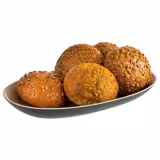 (6 kom) Zdjela - FRIDA - Melamin - 1,2 l - 335x210 mm - složive - Crno-bež