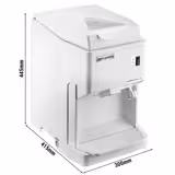 Commercial Ice Crusher - 2kg/min - 250W - adjustable ice size - White - incl. 2.5kg storage hopper
