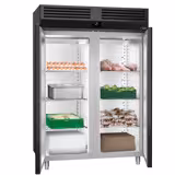 Armário frigorífico aço inoxidável AISI 304 PREMIUM - GN 2/1 - 1400L - com 2 portas