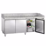 Commercial Pizza Prep Counter - Granite Top ECO - 2025x800mm - with 3 doors