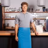 (6 pezzi) KARLOWSKY | Grembiule Bistro Basic - Blu Turchese