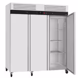 Koelkast RVS ECO - 1800mm - 1800liter - tot +8°C - met 3 deuren - geforceerde koeling, digitaal thermostaat, slot & roosters