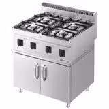 Gasherd - 23 kW - 4 Brenner - inkl. Unterbau mit 2 Türen