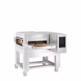 Gas Conveyor Pizza Oven - 1980x2450mm (78"x96") - 230V Single Phase - Touchscreen Controls - Belt width: 1000mm (39") - up to 350°C - incl. Base frame & Wheels