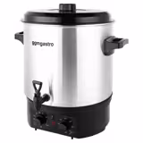 Vatten- & glöggkokare – 27 liter – 2 kW – rostfritt stål – med avtappningskran & timer