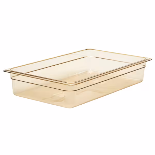 (6 Stück) CAMBRO | H-PAN™ - Hitzebeständiger Behälter GN 1/1 - Bernstein - Höhe: 100mm