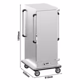 Carrello per banchetti - riscaldato - 18x GN 2/1 o 36x GN 1/1
