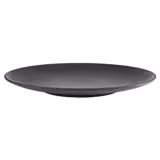 (6 pcs) NERO | Pizza Plate - Melamine - Ø330mm - Black