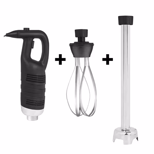Blender ręczny włącznie ramieniem miksującym 500mm & trzepaczką - 650 W - 1 prędkość