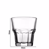 (48 pièces) Verre à whisky - CASABLANCA - 260 ml