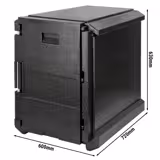 صندوق الشحن عازل الحرارة | صندوق نقل معزول حرارياً Maxi (Porter) - تحميل أمامي - 128 Liter - مناسب لـ 9x EN 600x400