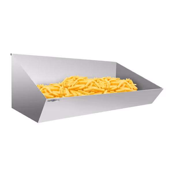 RVS frites-uitschepbak - met rooster - 1000x300mm
