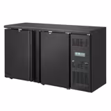 Bar- & Getränkekühltisch ECO - 1462mm - mit 2 Türen - Schwarz